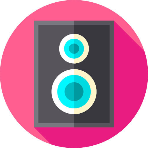 luidspreker Flat Circular Flat icoon