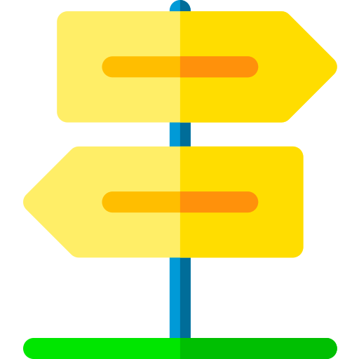 道標 Basic Rounded Flat icon