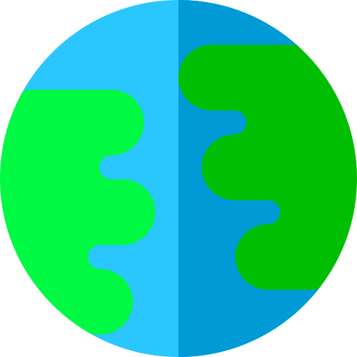 aarde Basic Rounded Flat icoon