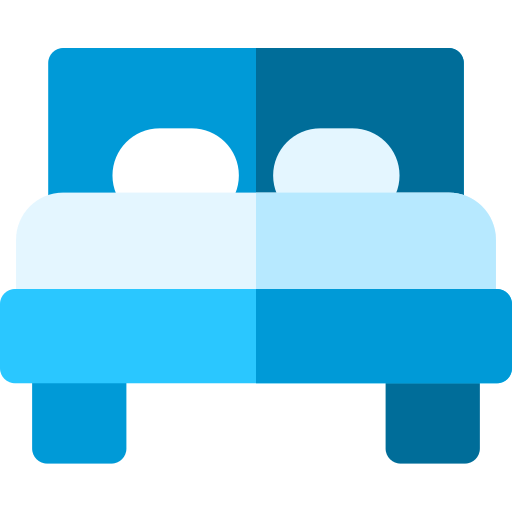 침대 Basic Rounded Flat icon