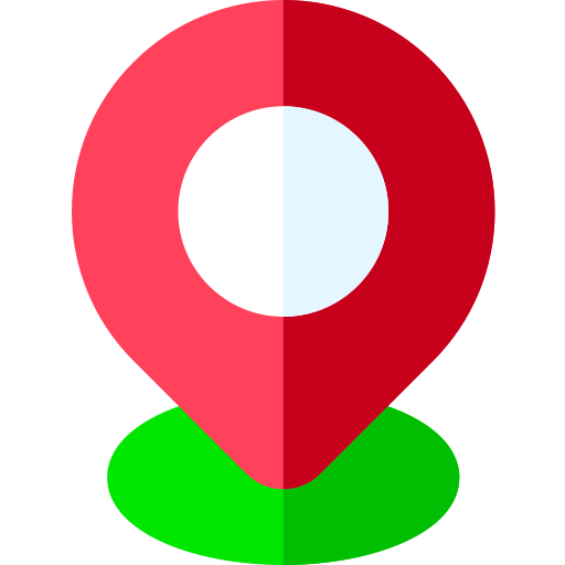 위치 Basic Rounded Flat icon