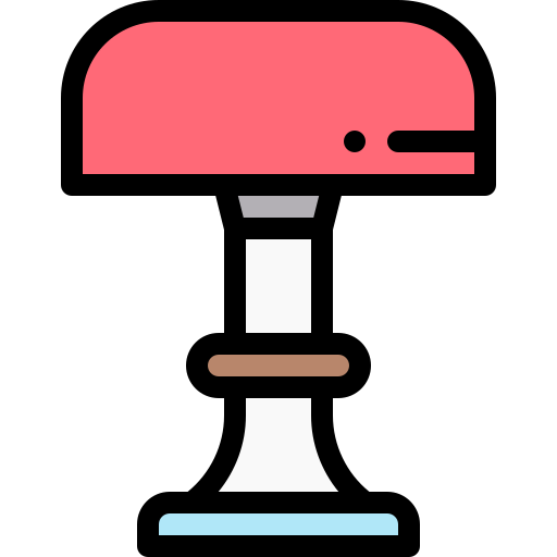 바 의자 Detailed Rounded Lineal color icon