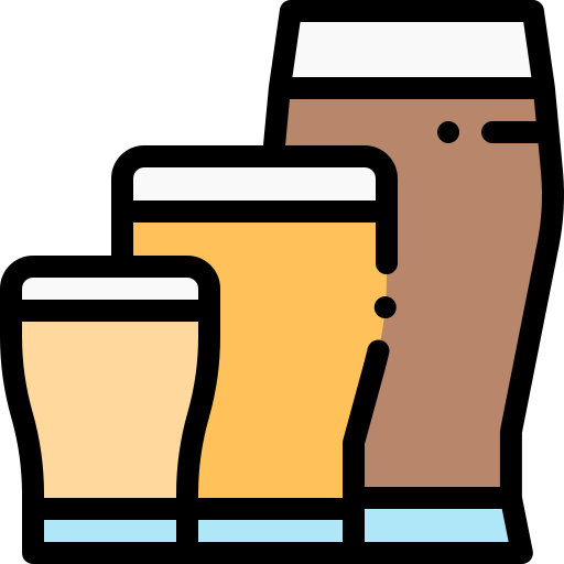 Pint Detailed Rounded Lineal color icon