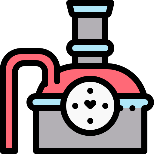 이산화탄소 탱크 Detailed Rounded Lineal color icon