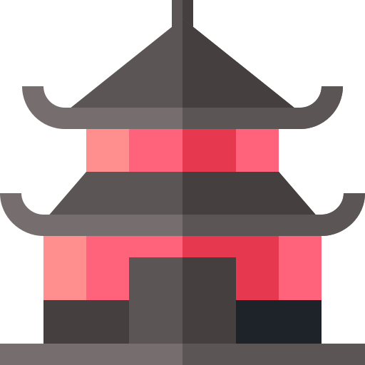 pagode Basic Straight Flat Icône
