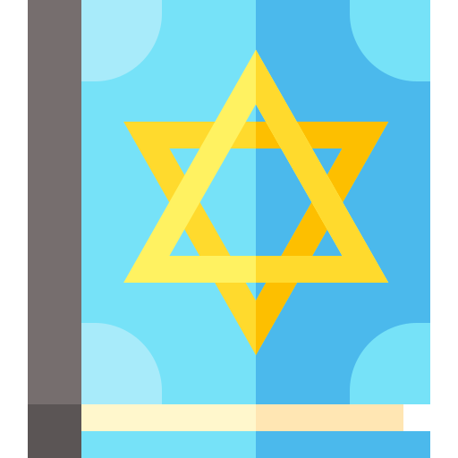 judaïsme Basic Straight Flat Icône