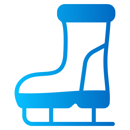botas de esquiar Generic gradient fill icono