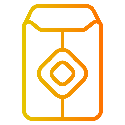 sobre Generic gradient outline icono