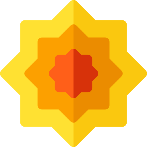 Estrella de salomón Basic Rounded Flat icono