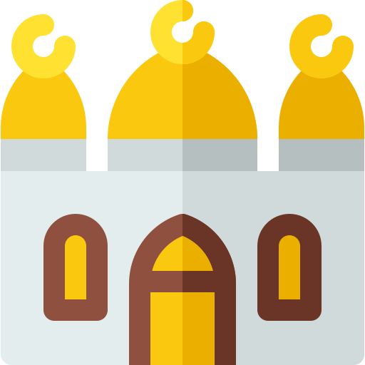 Mosque Basic Rounded Flat icon