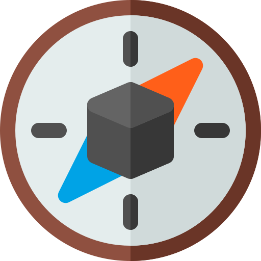 Compass Basic Rounded Flat icon