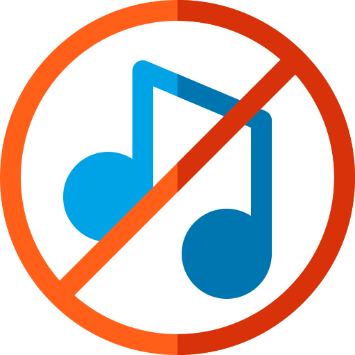 No music Basic Rounded Flat icon