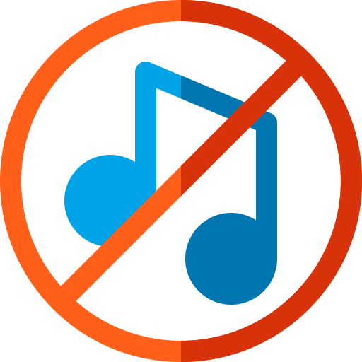 keine musik Basic Rounded Flat icon