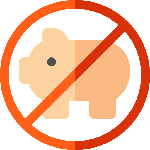 No cerdo Basic Rounded Flat icono
