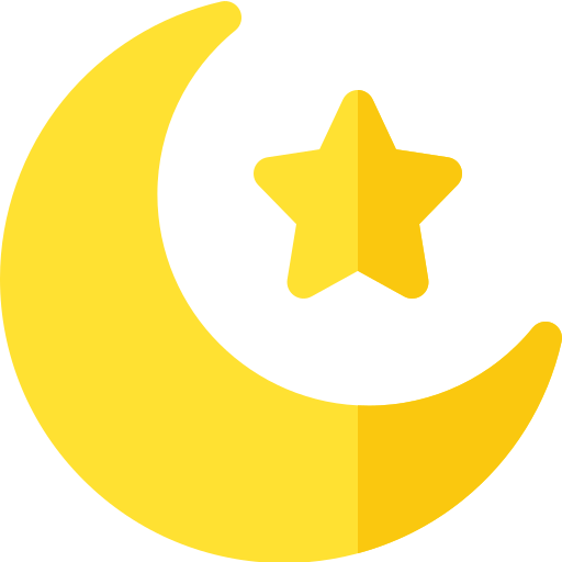 月 Basic Rounded Flat icon