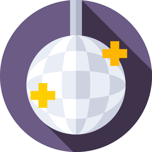 discokugel Flat Circular Flat icon