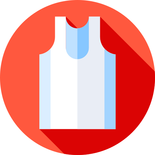 Camiseta Flat Circular Flat icono