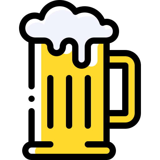 Beer Detailed Rounded Color Omission icon