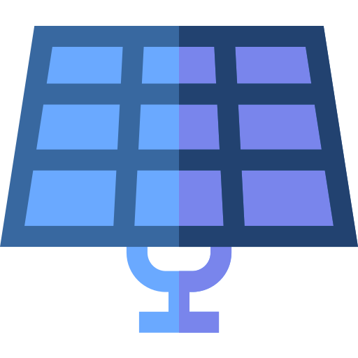 Panel solar Basic Straight Flat icono