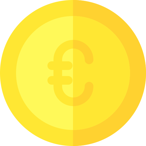 Euro Basic Rounded Flat Ícone