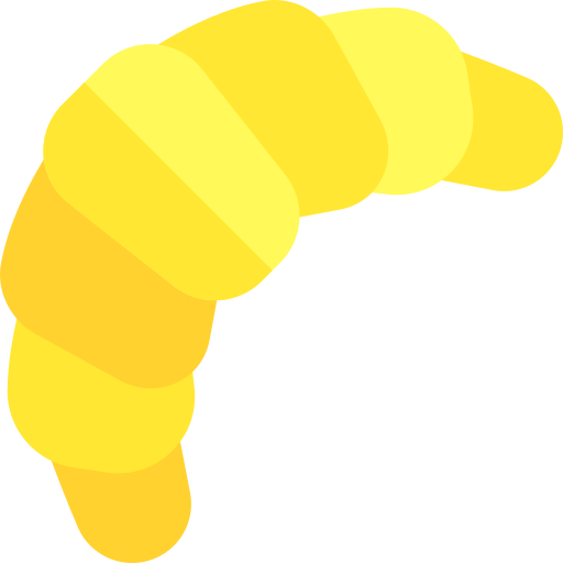 Croissant Basic Rounded Flat icono
