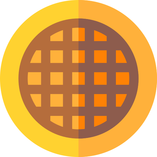 Waffles Basic Rounded Flat icono