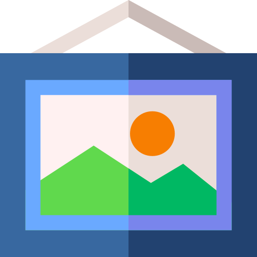 Picture Basic Straight Flat icon