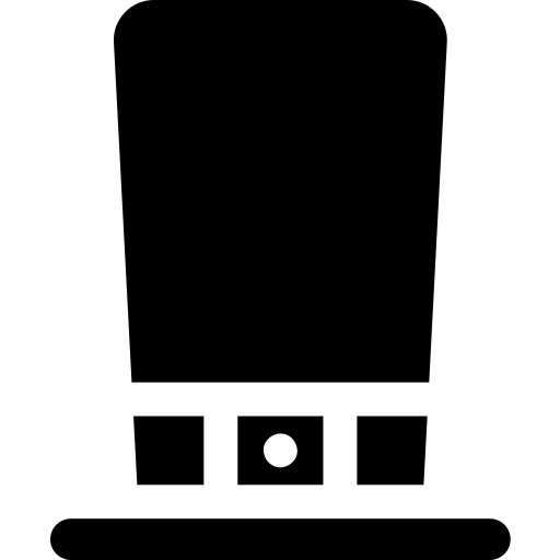 haut-de-forme Basic Rounded Filled Icône