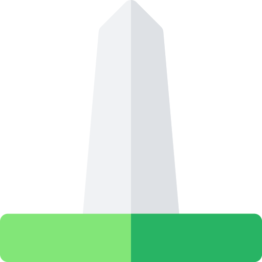 monumento di washington Basic Rounded Flat icona