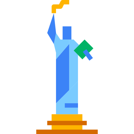 statua della libertà PMICON Flat icona
