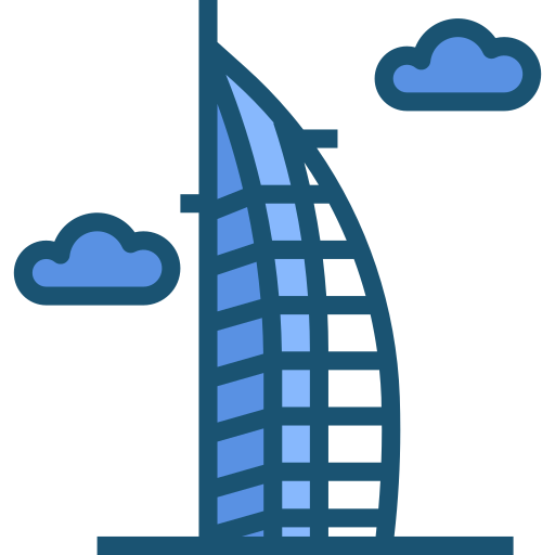 burj al arab PMICON Blue icona