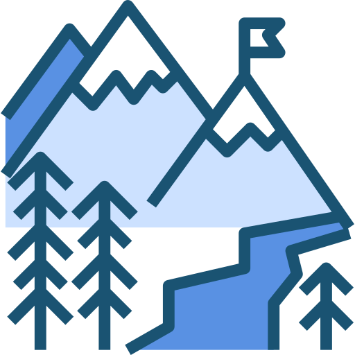 montagna PMICON Blue icona