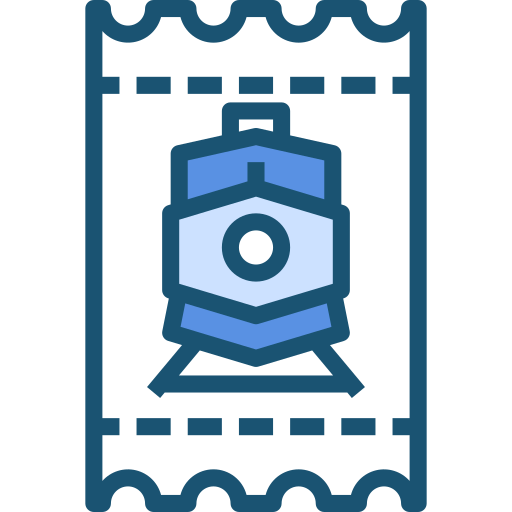 fahrkarte PMICON Blue icon