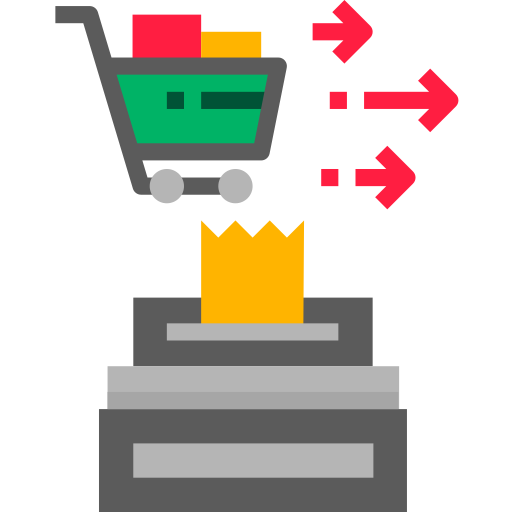 caja registradora PMICON Flat icono