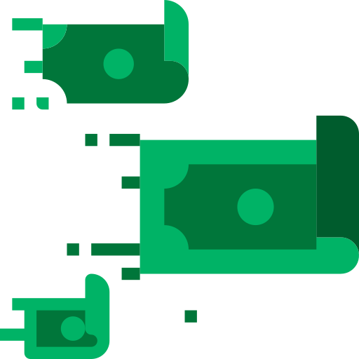 Money flow PMICON Flat icon