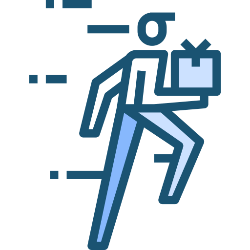 Delivery man PMICON Blue icon