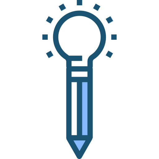 연필 PMICON Blue icon