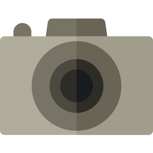 fotocamera Basic Rounded Flat icoon