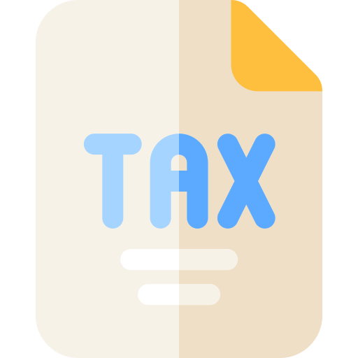 impôt Basic Rounded Flat Icône