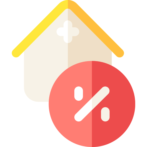 Mortgage Basic Rounded Flat icon