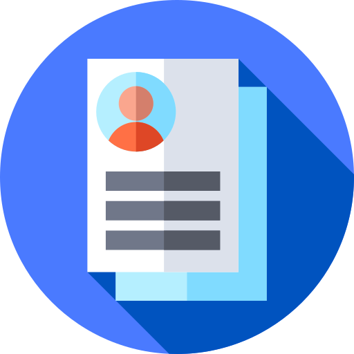 Curriculum vitae Flat Circular Flat icon