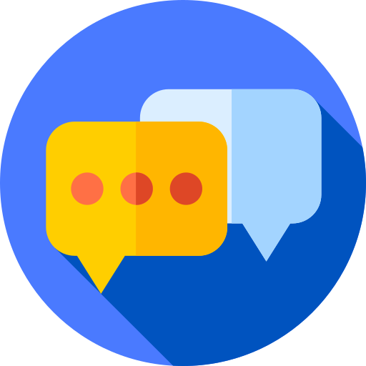 Chat Flat Circular Flat icon