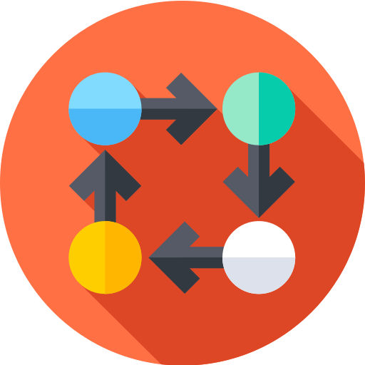 プロセス Flat Circular Flat icon