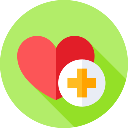 보건 의료 Flat Circular Flat icon