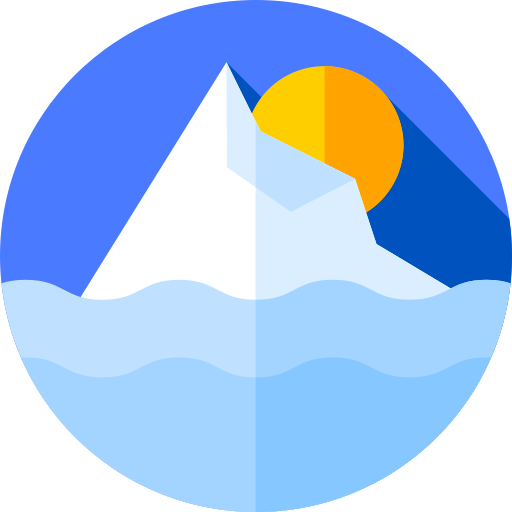 Iceberg Flat Circular Flat icono