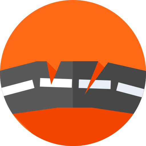Carretera Flat Circular Flat icono