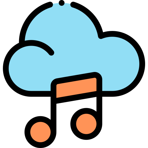 구름 Detailed Rounded Lineal color icon