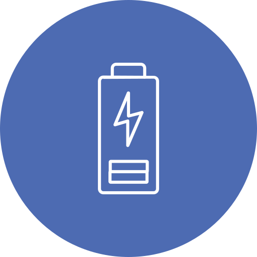 Charging battery Generic color fill icon