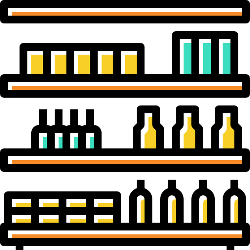supermarket Becris Lineal color ikona