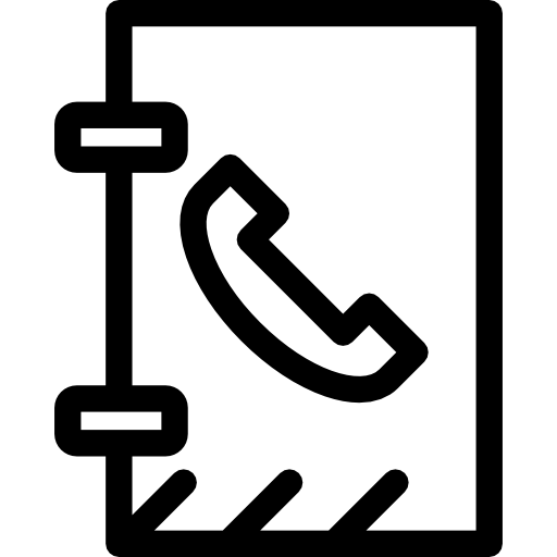 電話帳 Detailed Rounded Lineal icon